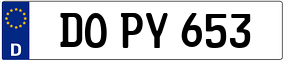 Trailer License Plate